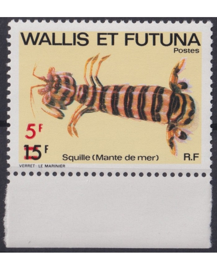 F-EX19958 WALLIS & FUTUNA Is MNH SEA MARINE WILDLIFE SQUILLE MANTE DE MER.
