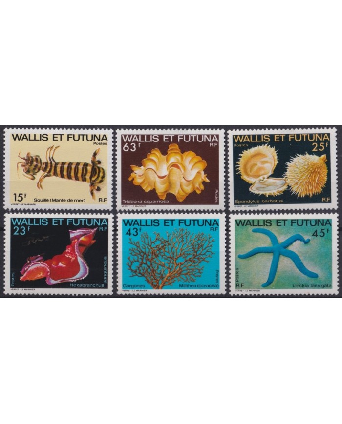 F-EX19964 WALLIS & FUTUNA Is MNH 1979 SEA MARINE WILDLIFE SHELL SNAIL MONTE DE MER.