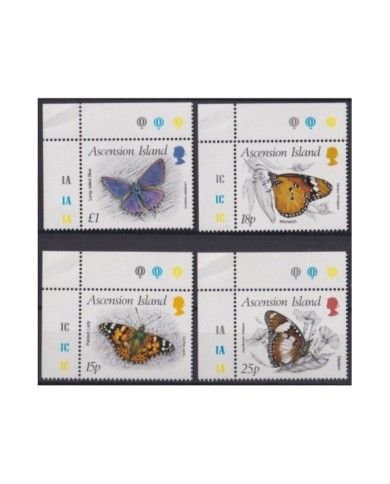 F-EX20121 ASCENSION MNH 1987 INSECTS BUTTERFLIES MARIPOSAS PAPILLONS