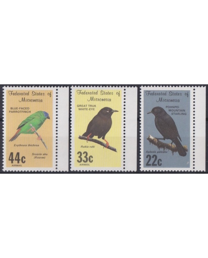 F-EX20246 MICRONESIA MNH 1988 WILDLIFE FAUNA BIRD AVES PAJAROS.