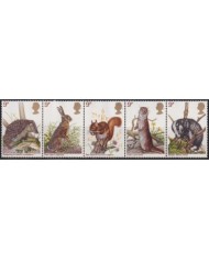 F-EX195222 ENGLAND UK UNITED KINGDOM MNH RABBIT SQUIRREL BADGER HEDGEHOG.