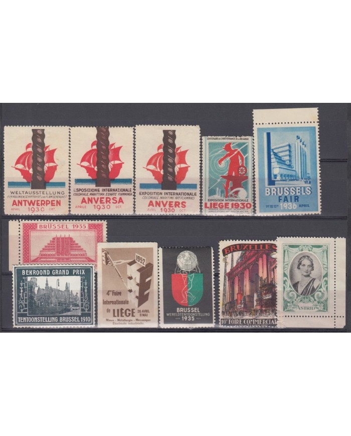 F-EX5511 BELGIUM BELGIQUE CINDERELLA STAMPS LOT. MH-NO GUM.
