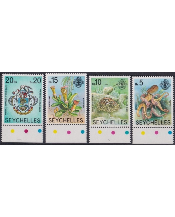 F-EX20283 SEYCHELLES MNH 1977 SEA MARINE WILDLIFE FISH CORAL UNDERWATER LIFE.