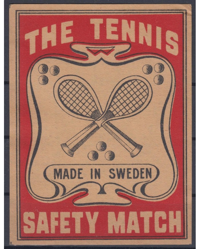 F-EX5545 SWEDEN SUEDE BOX MATCH CINDERELLA TENNIS. 70x90mm.