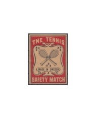 F-EX5545 SWEDEN SUEDE BOX MATCH CINDERELLA TENNIS. 70x90mm.