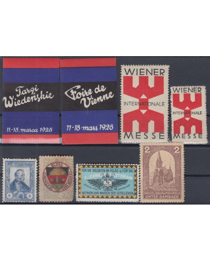 F-EX5594 AUSTRIA CINDERELLA STAMPS LOT. MH-NO GUM.