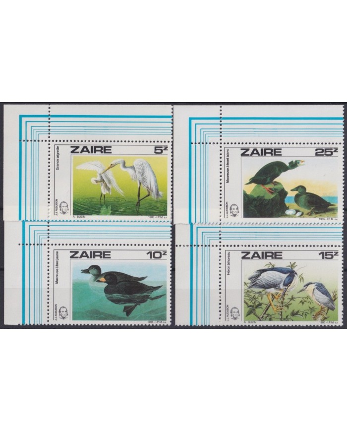 F-EX20430 ZAIRE MNH 1985 FAUNA BIRD AVES PAJAROS