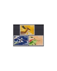 F-EX20360 NEDERLAND ANTILLES MNH DEER ANTELOPE IGUANA BIRD AVES PAJAROS.