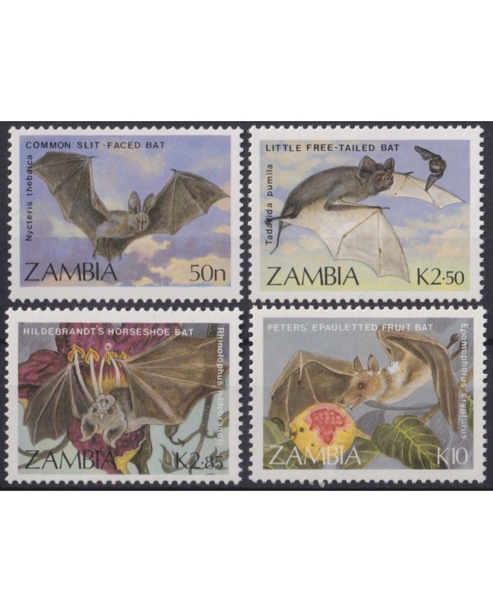 F-EX20419 ZAMBIA MNH 1989 BAT MURCIELAGOS