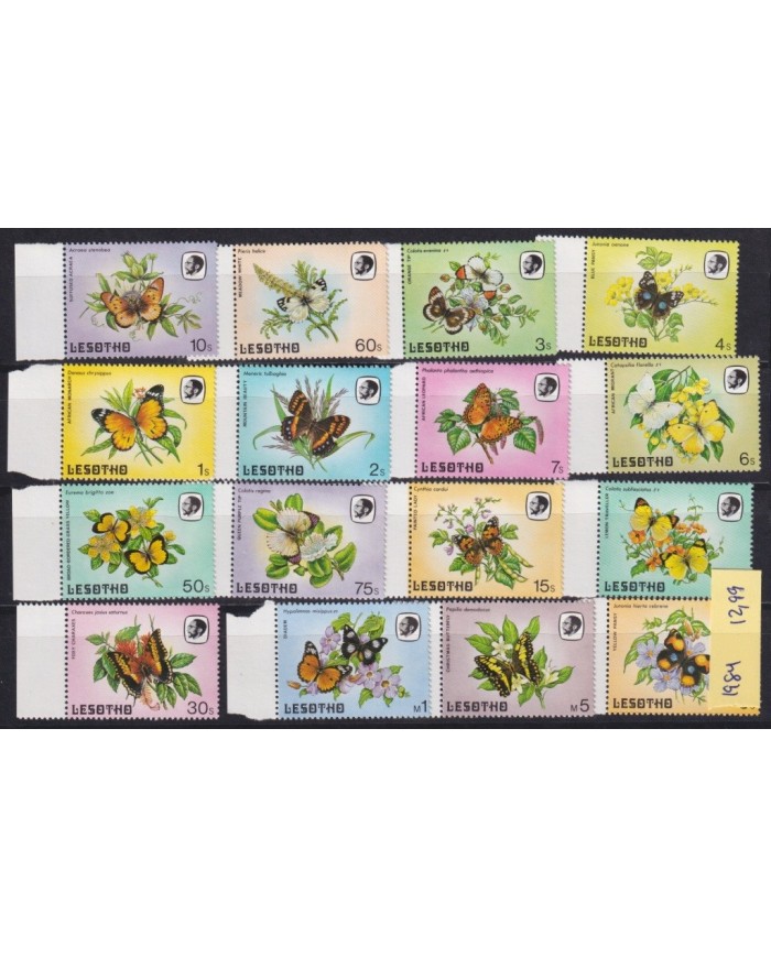 F-EX20506 LOSOTHO MNH 1984 BUTTERFLIES MARIPOSAS PAPILLON INSECTS ENTOMOLOGY