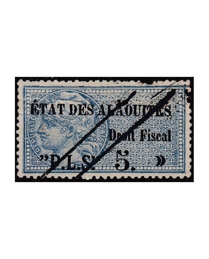 F-EX5308 ALAOUITES GRAN LIBAN FRANCE REVENUE STAMPS.