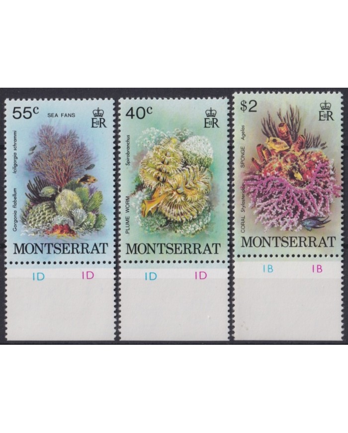 F-EX20488 MONTSERRAT IS MNH 1979 SEA MARINE WILDLIFE FISH PECES SHELL SNAIL