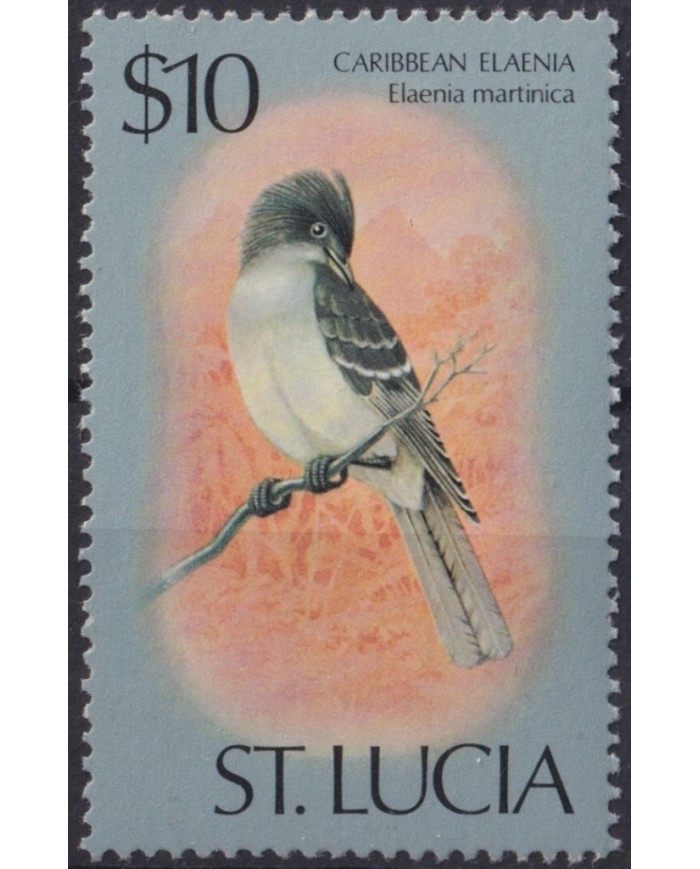 F-EX20927 ST LUCIA MNH 1976 10$ CARIBBEAN ELANIA BIRD AVES PAJAROS OISEAUX