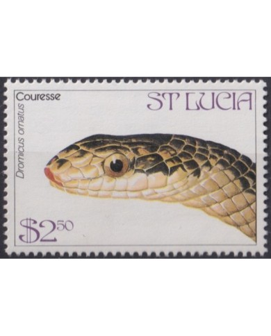 F-EX20925 ST LUCIA MNH 1984 2,50$ SNAKE COURESSE.