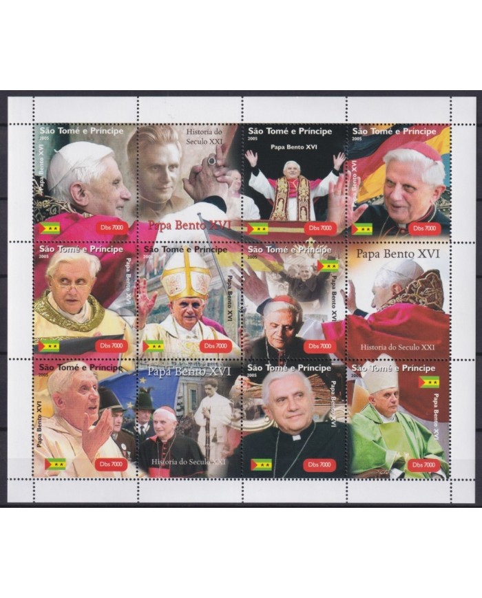F-EX20016 SAO TOME E PRINCIPE MNH 2005 POPE BENEDICTO XVI.