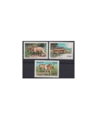 F-EX19034 ROMANIA RUMANIA 1985 MNH MARMOTA EAGLE CAPERCAILLIE CHAMOIS RETEZAT NATIONAL PARK