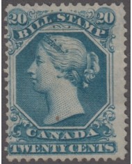 F-EX3521 CANADA REVENUE VICTORIA QUEEN. 5c. TIRA DE 3.