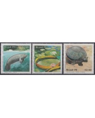 F-EX21216 BRAZIL BRASIL MNH 1976 SEA MARINE WILDLIFE WHALE TURTLE TORTUGA.