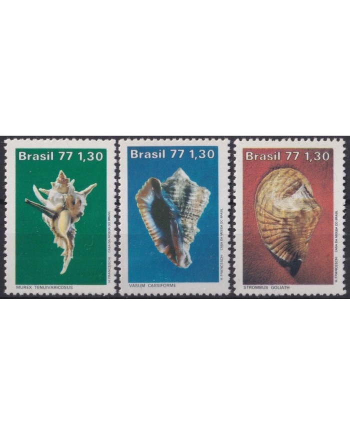 F-EX21214 BRAZIL BRASIL MNH 1976 SEA MARINE WILDLIFE SHELL SNAIL