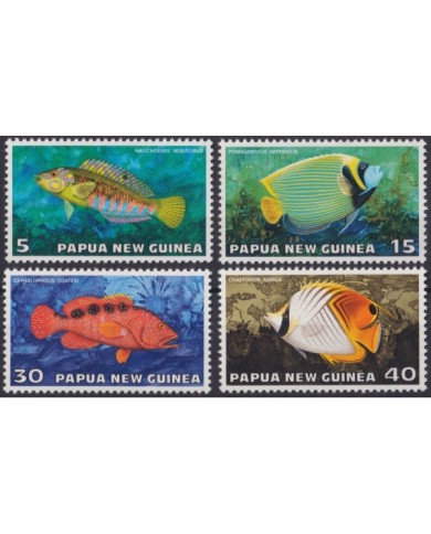 F-EX21231 PAPUA NEW GUINEA MNH 1976 SEA MARINE WILDLIFE TROPICAL FISH