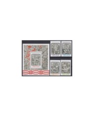 F-EX21520 CHILE MNH 1989 EXFINA OLD SHIP DISCOVERY COLUMBUS COLON