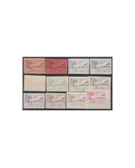 F-EX3724 FRANCE AIR CINDERELLA LA BRULE AIR SHOW 1922 PROOF LOT 32 DIFF.
