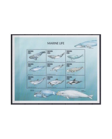 F-EX20055 TANZANIA MNH 1999 MARINE WILDLIFE FISH OCEAN YEAR SHARK TIBURONES.