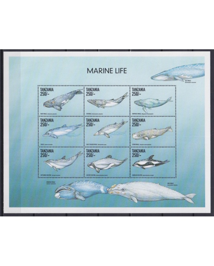 F-EX20055 TANZANIA MNH 1999 MARINE WILDLIFE FISH OCEAN YEAR SHARK TIBURONES.