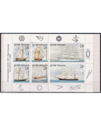 F-EX21731 SOUMI FINLAND MNH 1997 OLD SHIP BOOKLED.