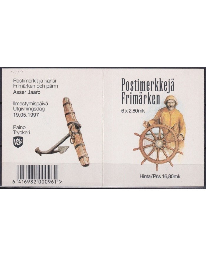 F-EX21731 SOUMI FINLAND MNH 1997 OLD SHIP BOOKLED.