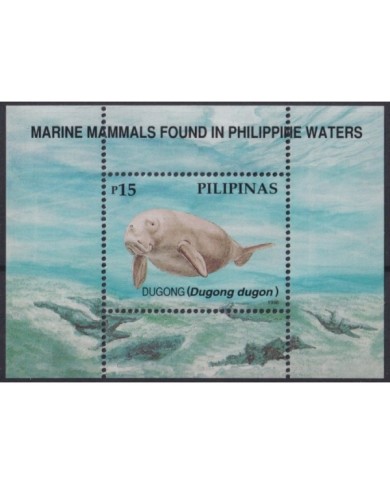 F-EX21846 PHILIPPINES FILIPINAS MNH 1998 FAUNA SEA LION MARINE WILDLIFE FISH DUGONG
