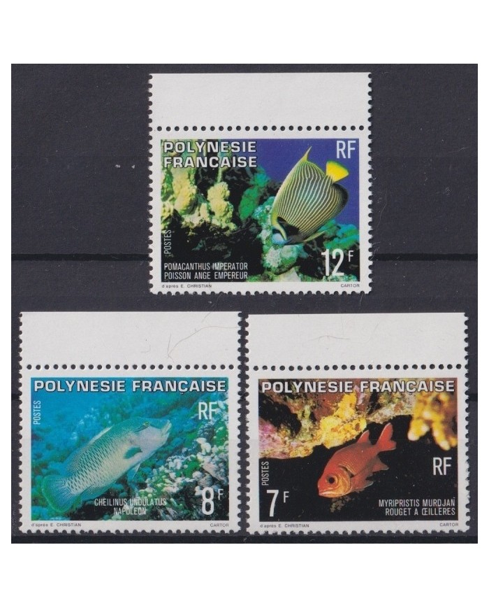F-EX22132 POLYNESIE POLINESIA MNH 1980 SEA MARINE WILDLIFE FISH SHELL CONCHAS CORAL