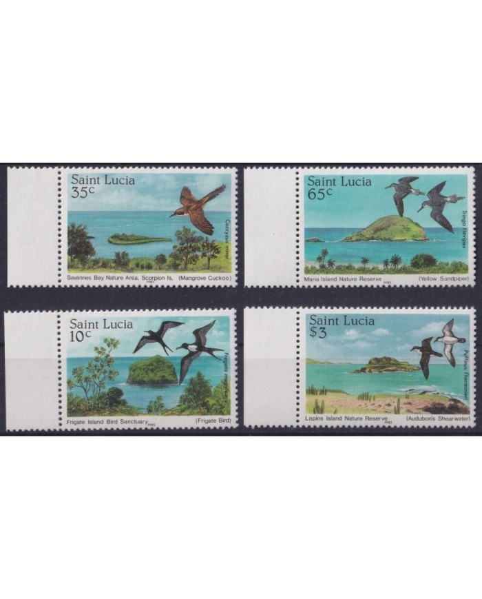 F-EX22038 ST LUCIA MNH 1985 BIRD AVES PAJAROS OISEAUX VÖGEL.