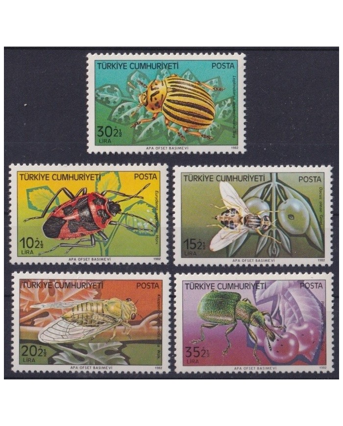 F-EX22067 TURKEY TURQUIA MNH 1982 INSECT ENTOMOLOGY BEE BEETLE.