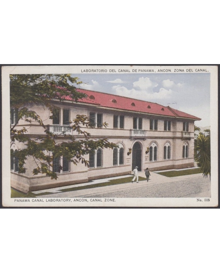 F-EX3872 PANAMA 1925 POSTCARD TO FRANCE. IDEAL TOURIST RESORT CANCEL.
