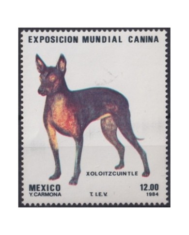 F-EX22336 MEXICO MNH 1984 EXPO MUNDIAL CANINA DOG PERROS.