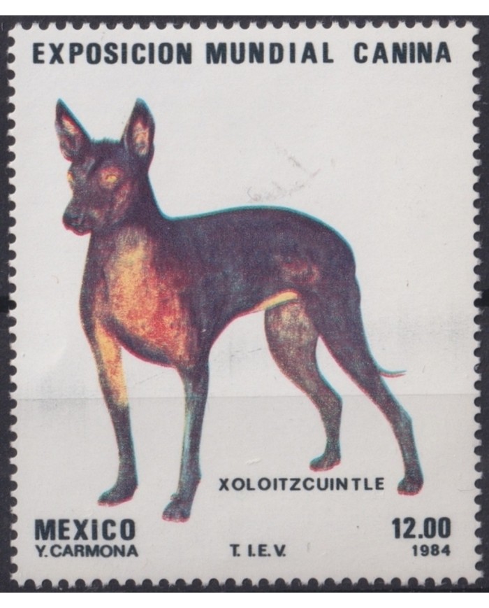 F-EX22336 MEXICO MNH 1984 EXPO MUNDIAL CANINA DOG PERROS.