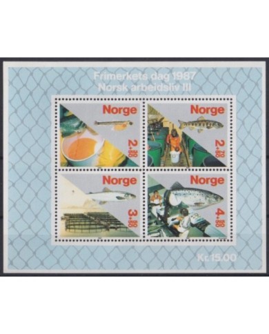 F-EX22323 NORWAY NORGE NORED MNH 1987 SEA MARINE WILDLIFE FISH PECES.
