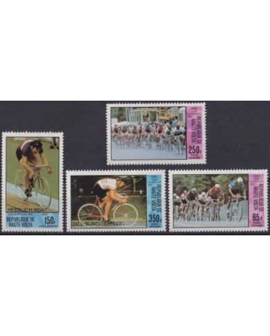F-EX22262 UPPER VOLTA MH 1980 MOSCOW OLYMPIC GAMES CYCLING CICLISMO.