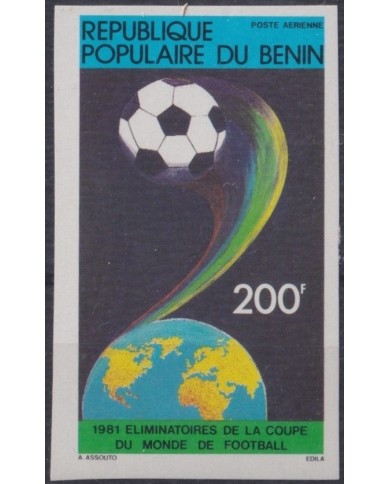 F-EX22266 BENIN MNH 1982 SOCCER WORLD CUP IMPERFORATE.