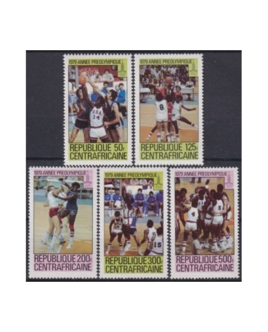 F-EX22270 CENTRAL AFRICA REP MNH 1980 MOSCOW OLYMPIC GAMES BASKET.