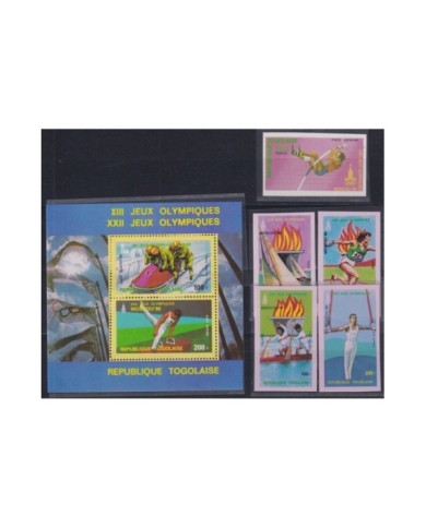 F-EX22470 TOGO MNH 1980 MOSCOW OLYMPIC GAMES ATHLETICS PERF + IMPERF