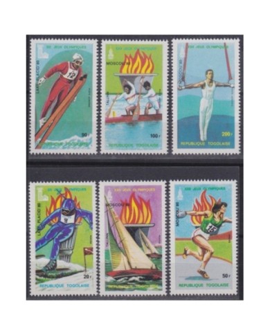 F-EX22492 TOGO MNH 1980 MOSCOW OLYMPIC GAMES ATHLETICS WINTER LAKE.