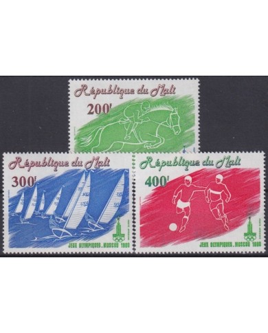 F-EX22293 MALI MNH 1980 MOSCOW OLYMPIC GAMES SOCCER SHIP VELAS HORSE