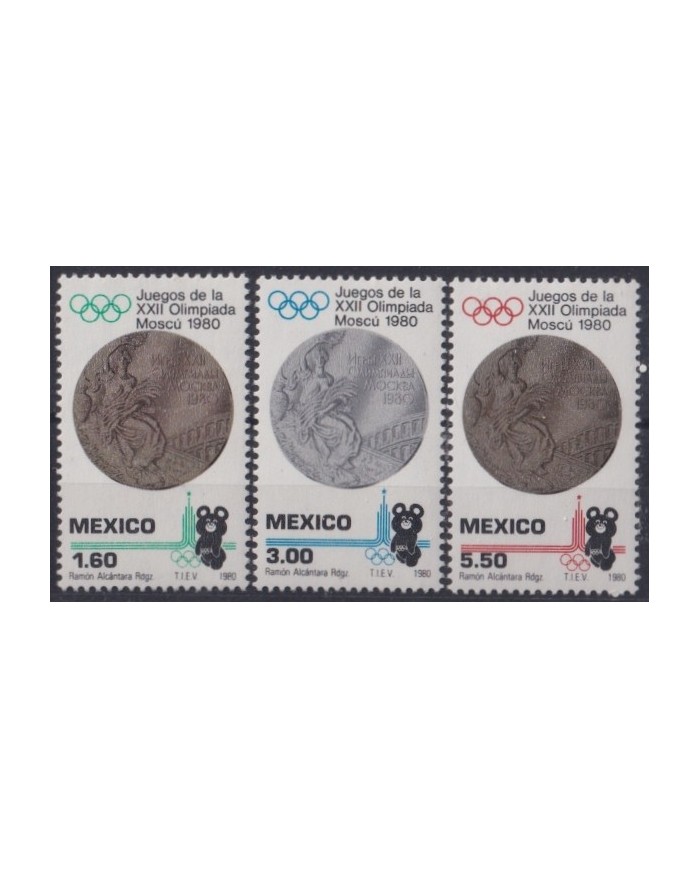 F-EX22289 MEXICO MNH 1980 MOSCOW OLYMPIC GAMES MEDALL