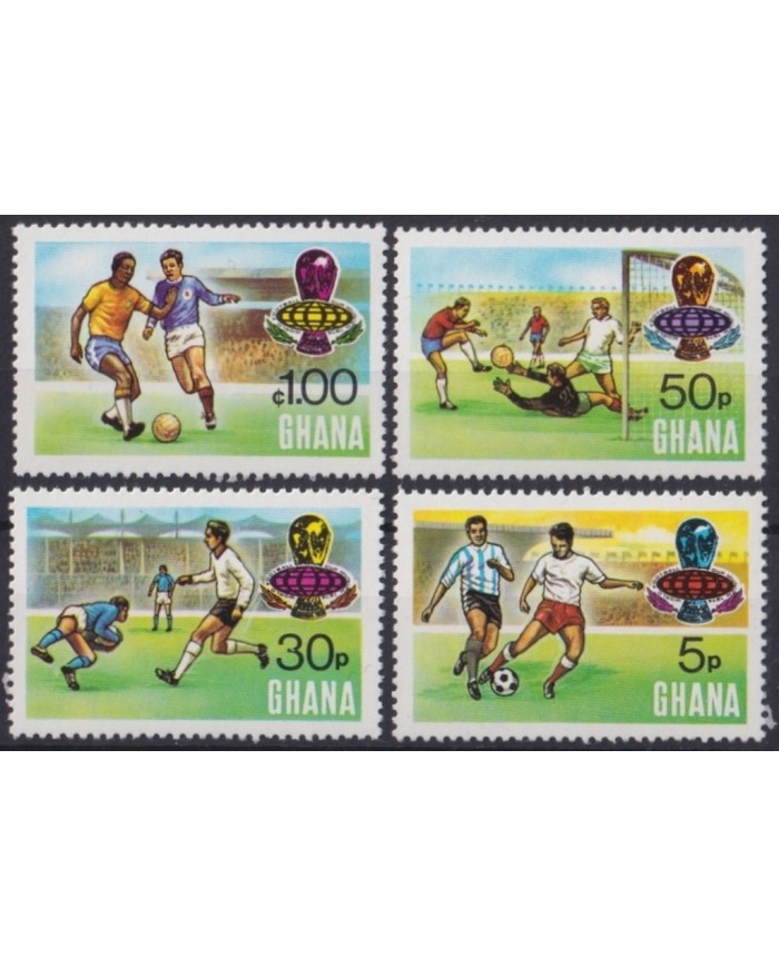 F-EX22363 GHANA MNH 1974 SOCCER WORLD CUP SET