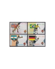 F-EX22372 GUINEE BISSAU MNH 1989 ITALY SOCCER WORLD CUP SET.