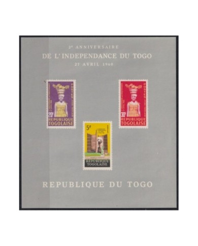 F-EX22401 TOGO MNH 1960 2 ANIV OF INDEPENDENCE ETHNIC WOMAN