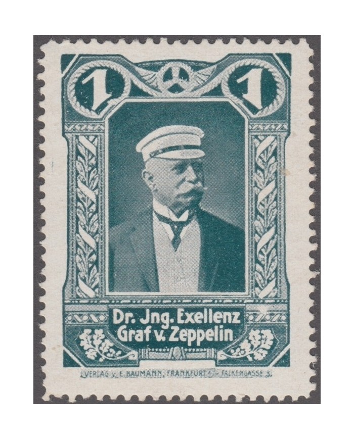 F-EX4093 GERMANY DEUTSCHLAND CINDERELLA FERDINARD VON ZEPPELIN MH.