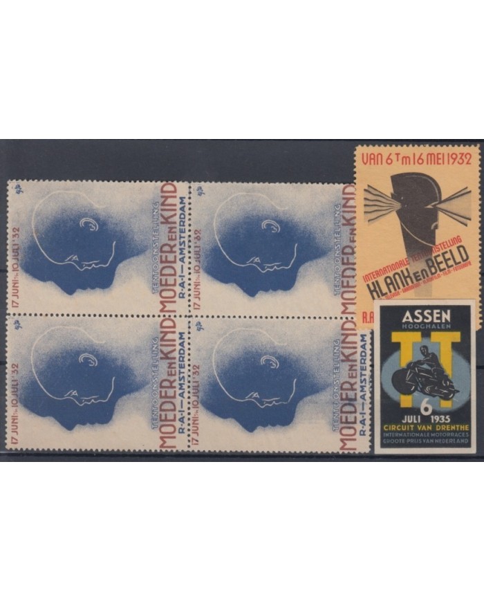 F-EX4173 NETHERLAND HOLLAND MOTORCICLE MOTOR 1932-33 CINDERELLA NO GUM.